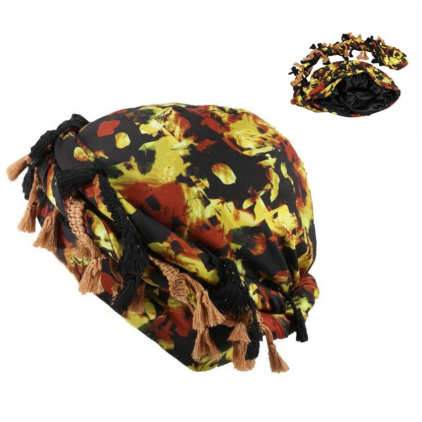 Paisley Twist Turban - print detail