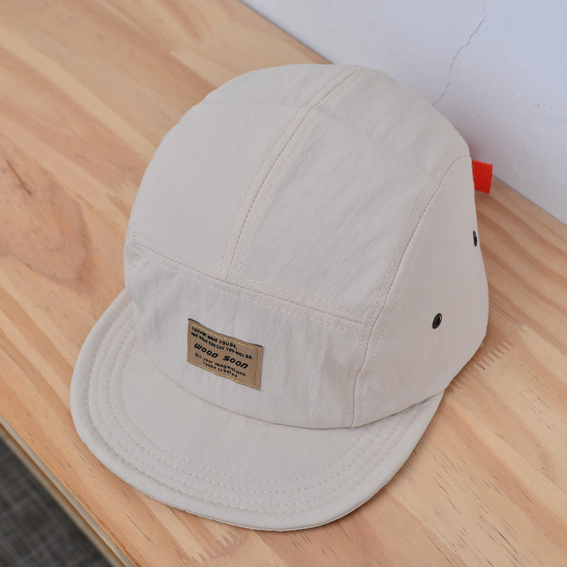 Short-Brim Duck-Tongue Cap - worn on model