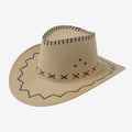 Wide-Brim Western Felt Hat — interior band