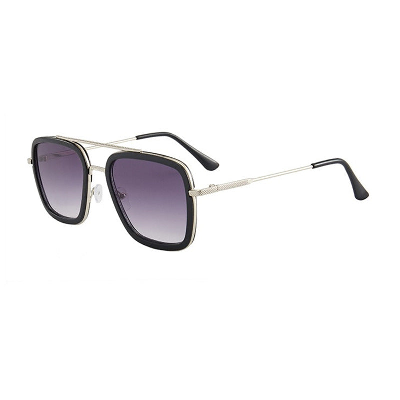 Two-Tone Square Sunglasses, colorway 7