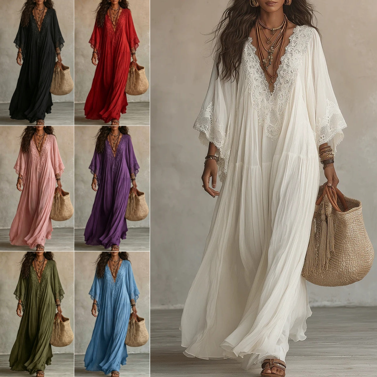 Marbella Flowy Maxi Dress - view 1