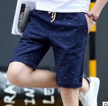 Men's Cotton Summer Shorts, Lace-Up worn, styled view — Undefyning Lynes (4 of 7)