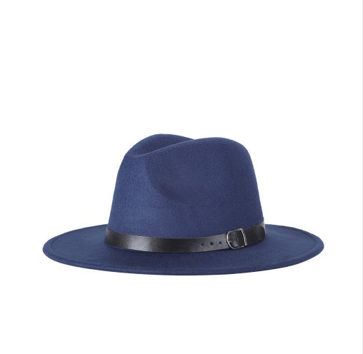 Wool Felt Trilby Hat - worn on model
