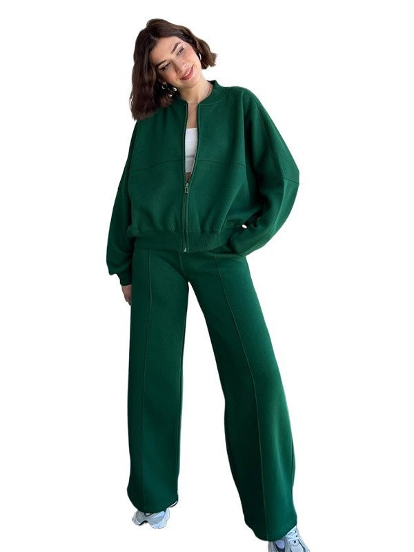 Zip-Front Wide-Leg Set - styled look