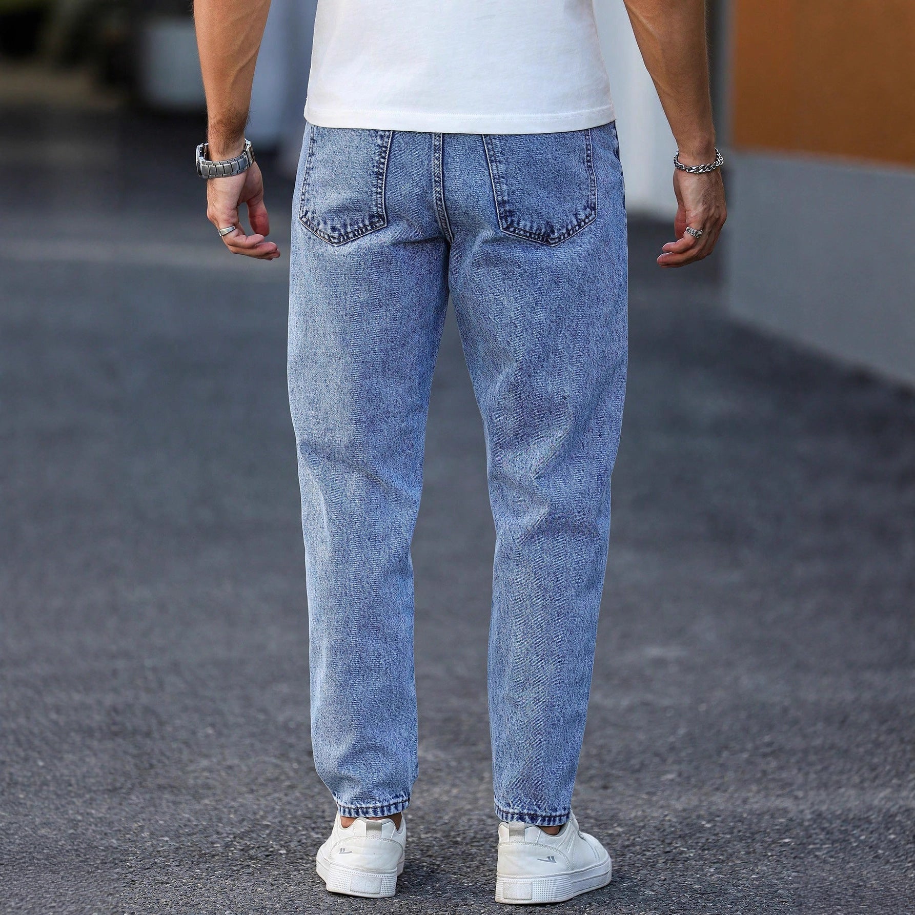Current Tapered Jeans - back view