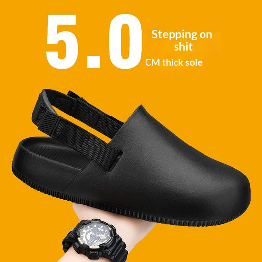 Men's casual summer slippers by Undefyning Lynes, featuring soft fabric and open-toe design for comfortable warm-weather wear.