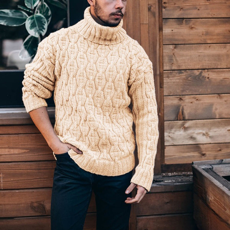 Crestline Turtleneck Sweater in light blue