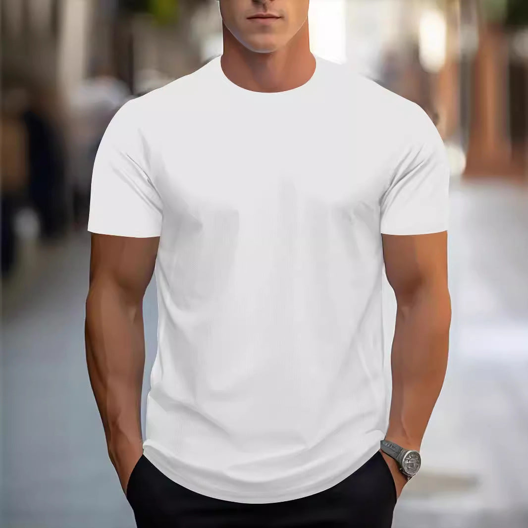 Training tee in olive green against a plain background