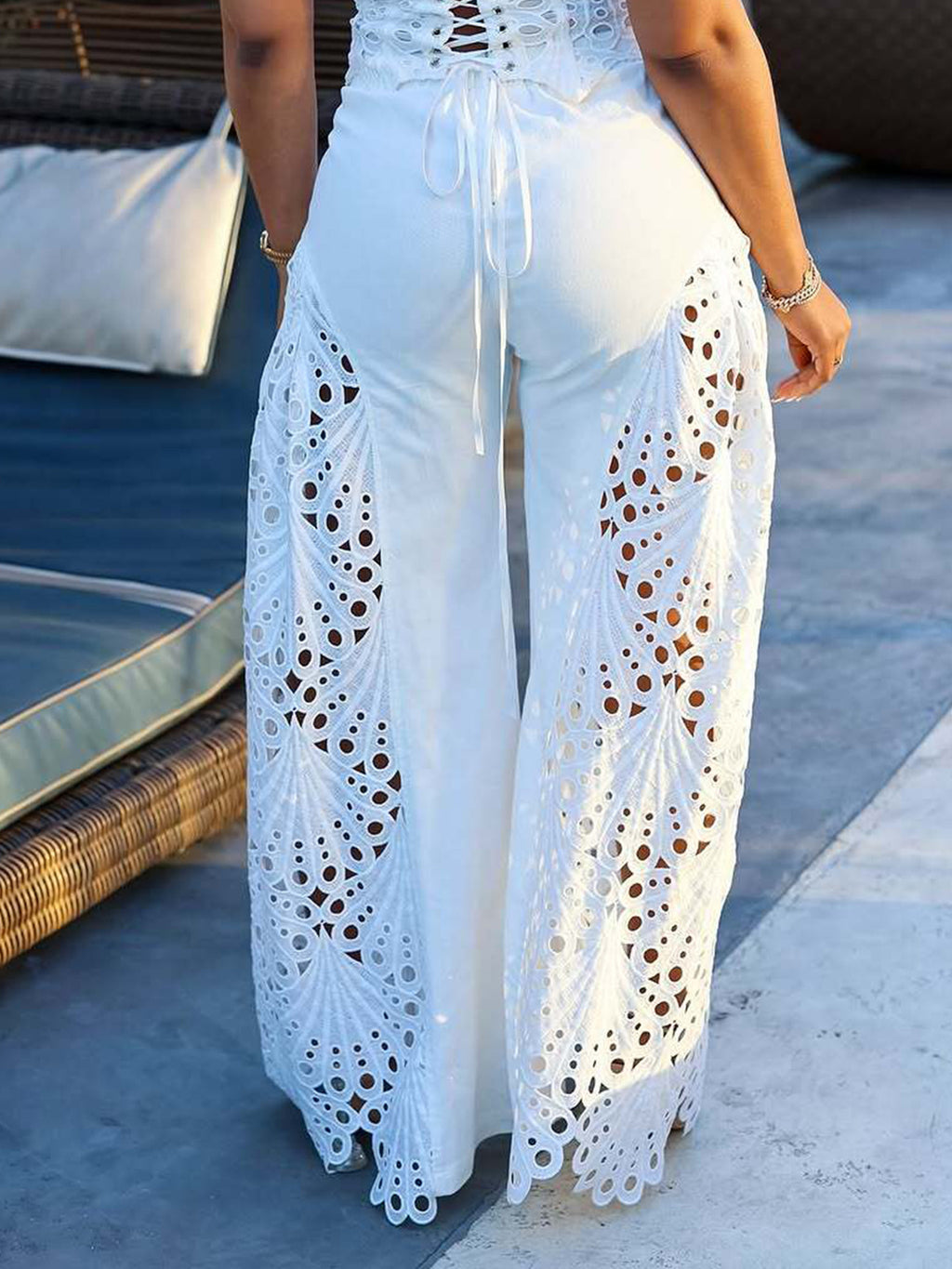 Lace Palazzo Pant