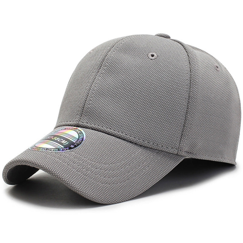 Fitted Stretch Baseball Cap in black