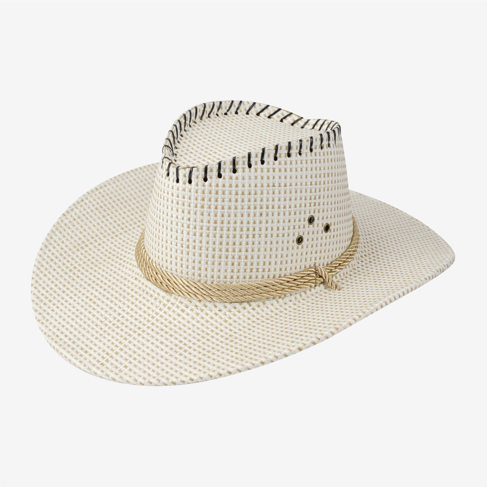 Wide-Brim Western Felt Hat — angled view