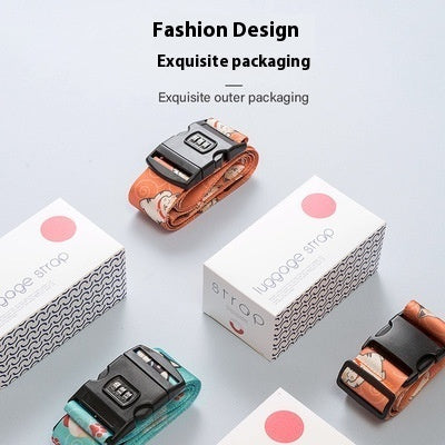 Combination Lock Luggage Strap - lock detail