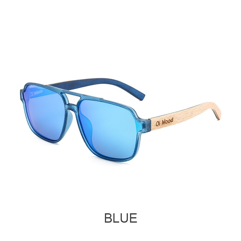 Timber Polarized Sunglasses, wood-grain frame — Undefyning Lynes (3 of 6)