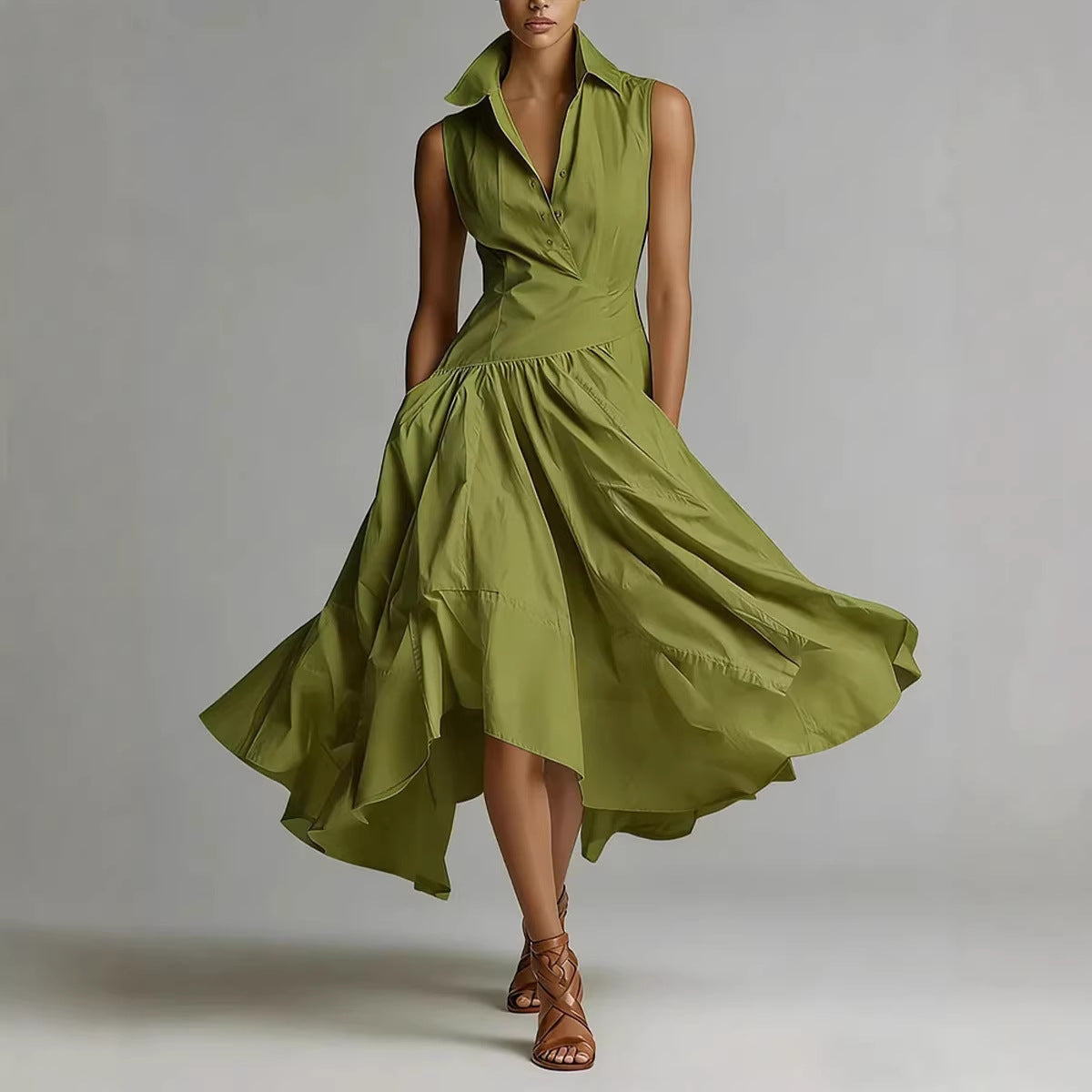 Collins Shirt-Collar Dress - view 1