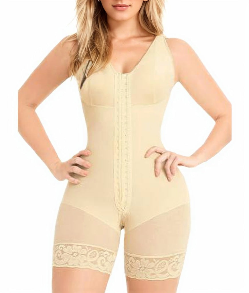 Full Body Shaper with Butt Lift & Zipper Crotch worn, styled view — Undefyning Lynes (4 of 7)