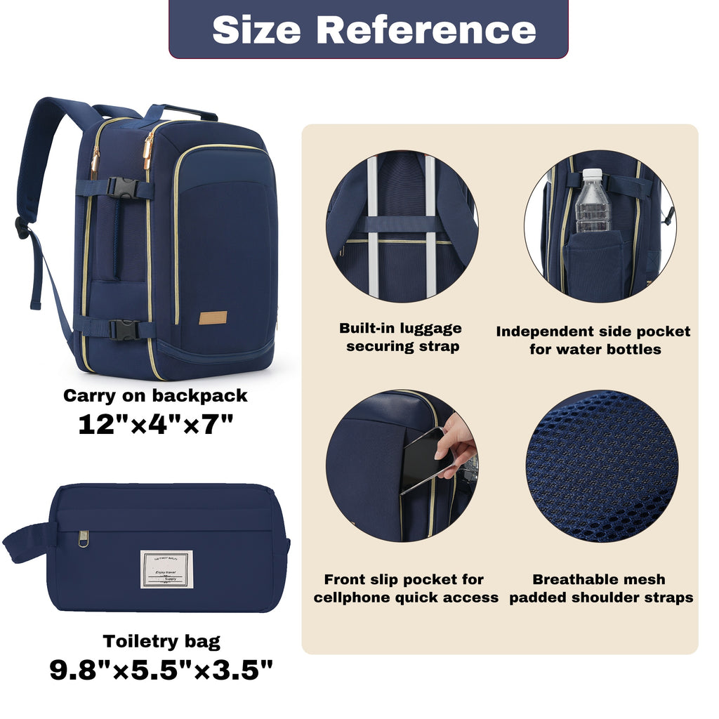 Transit 3-Piece Checked Luggage Set, navy — Undefyning Lynes (2 of 6)