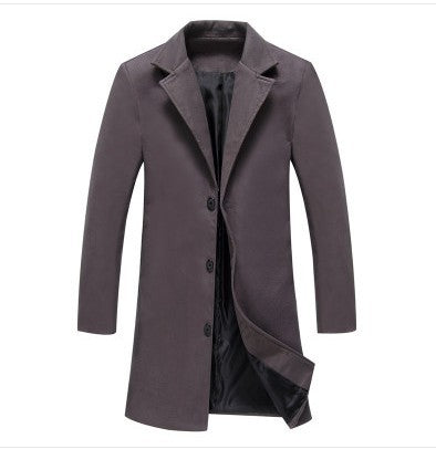 Men's Business Coat, Solid Color Lapel Collar — back view — Undefyning Lynes (2 of 10)