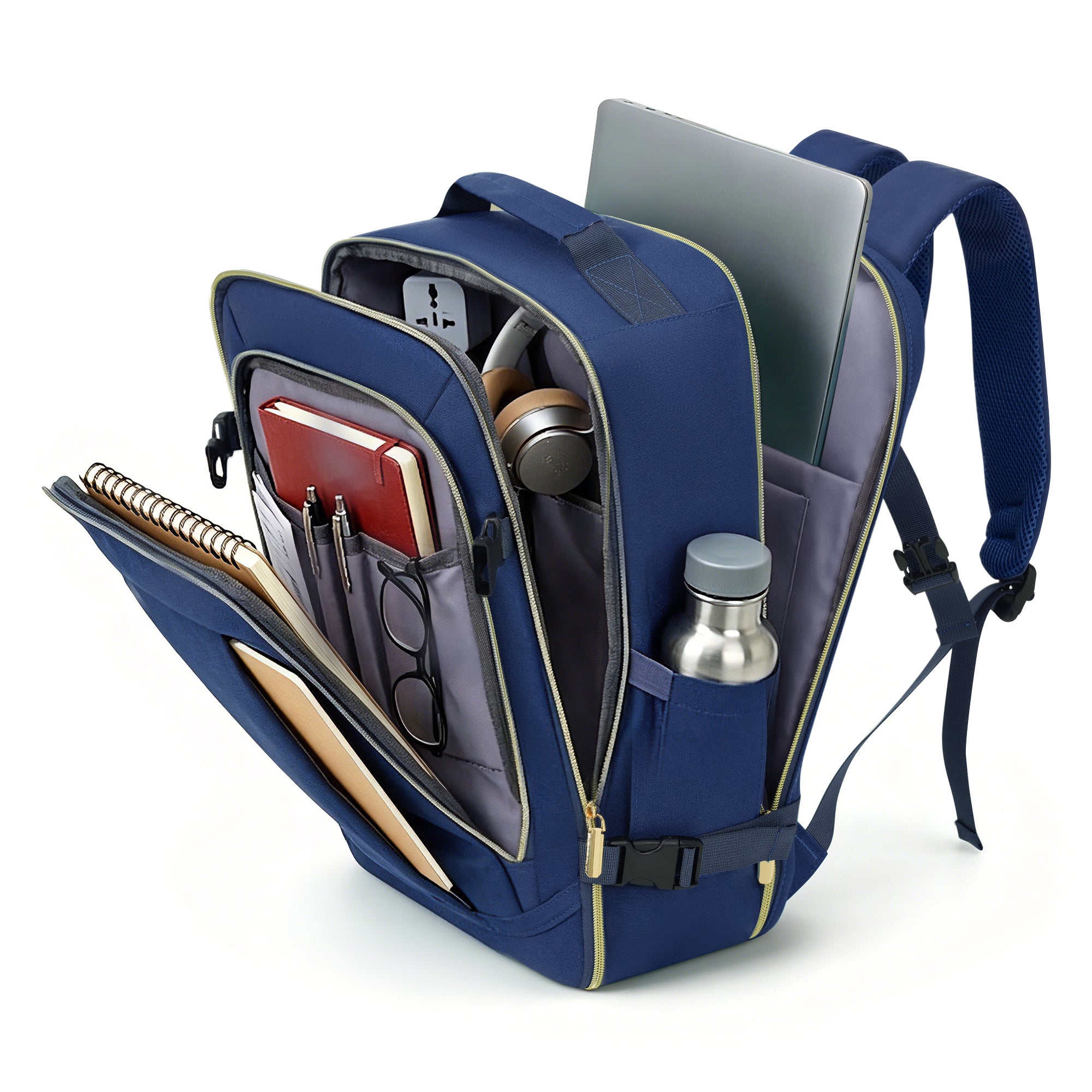Transit 3-Piece Checked Luggage Set, navy — Undefyning Lynes (6 of 6)