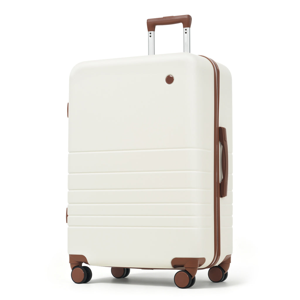 Voyage 4-Piece Luggage Set, ivory and brown — Undefyning Lynes (4 of 6)