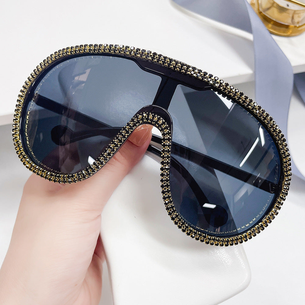 Rhinestone-Embellished Sunglasses - front view