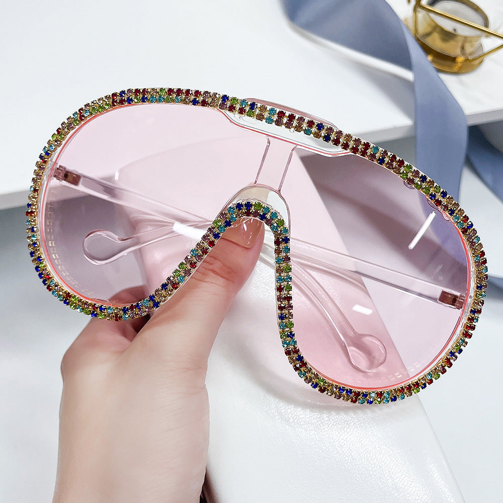 Rhinestone-Embellished Sunglasses, color 2