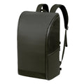 Business Travel Leather Backpack - leather texture detail