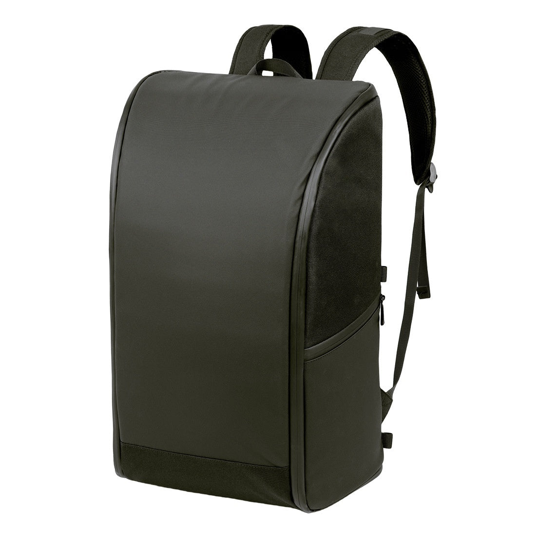 Business Travel Leather Backpack - leather texture detail