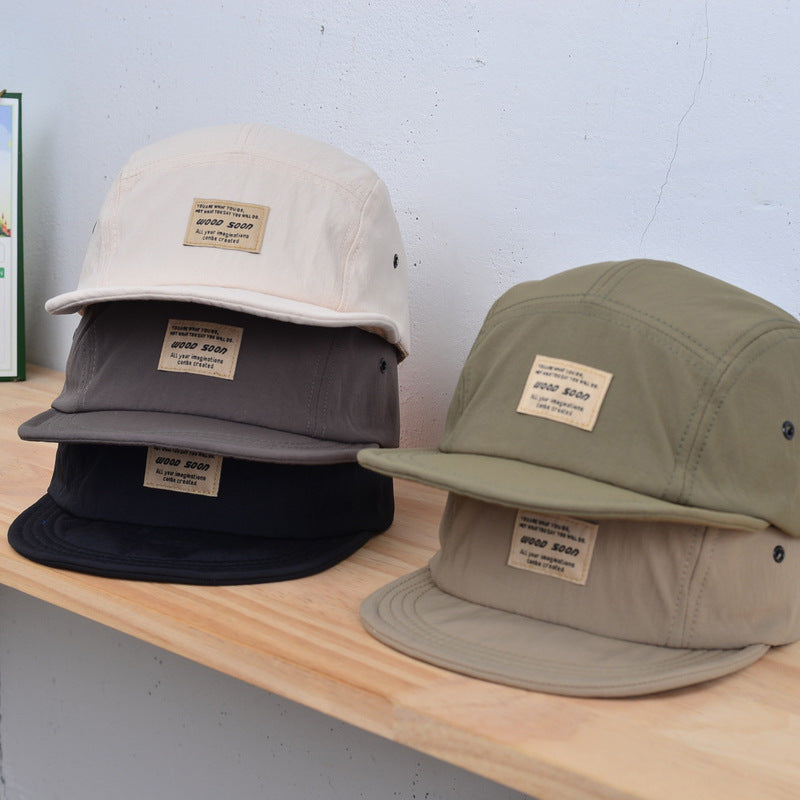 Short-Brim Duck-Tongue Cap - front view