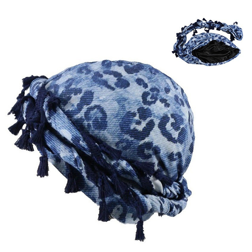 Paisley Twist Turban - tie detail