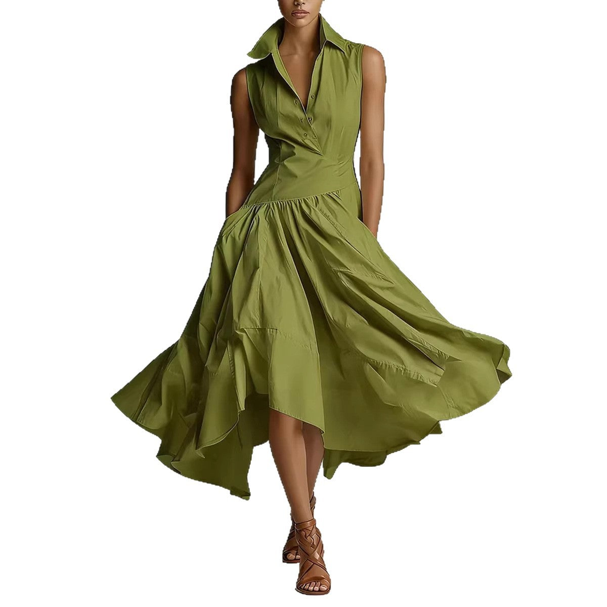 Collins Shirt-Collar Dress - view 4
