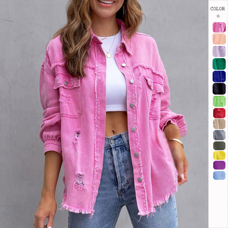 Rustic Ripped Shirt Jacket - view 1