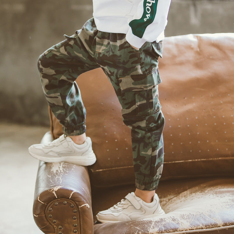 Kids' Camo Adventure Pants | Boys' Rugged Outdoor Pants