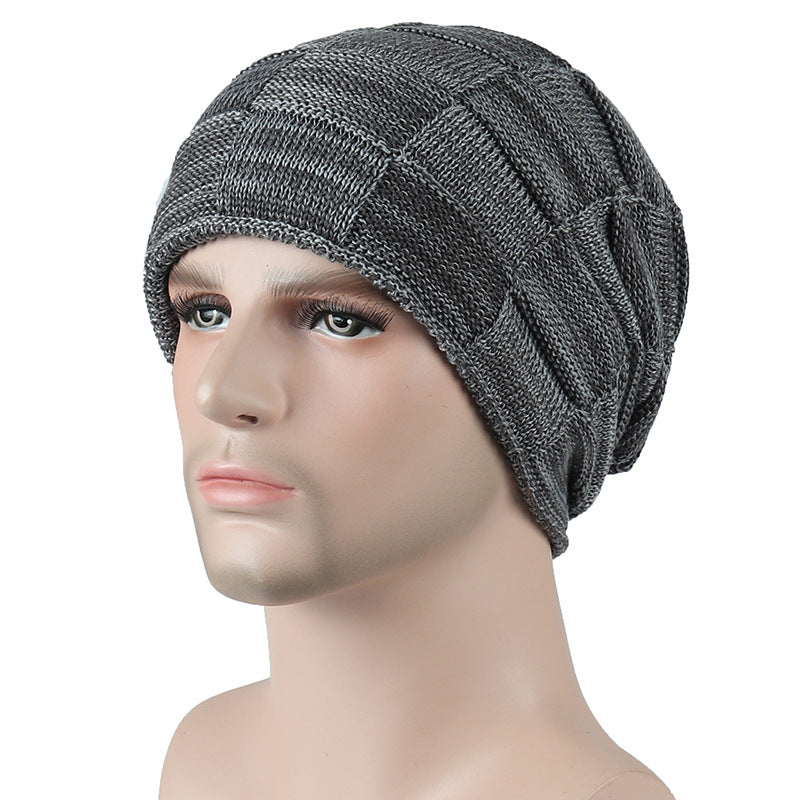 Ribbed Knit Beanie - side profile