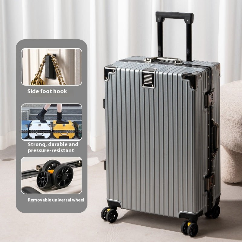 Aluminium Frame Hardshell Suitcase — Large Capacity 22" Luggage - Undefyning Lynes