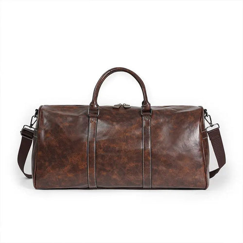 Apex Leather Weekender: Large-Capacity Gym & Travel Tote - Undefyning Lynes