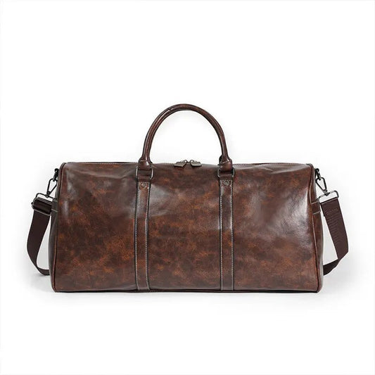 Apex Leather Weekender: Large-Capacity Gym & Travel Tote - Undefyning Lynes
