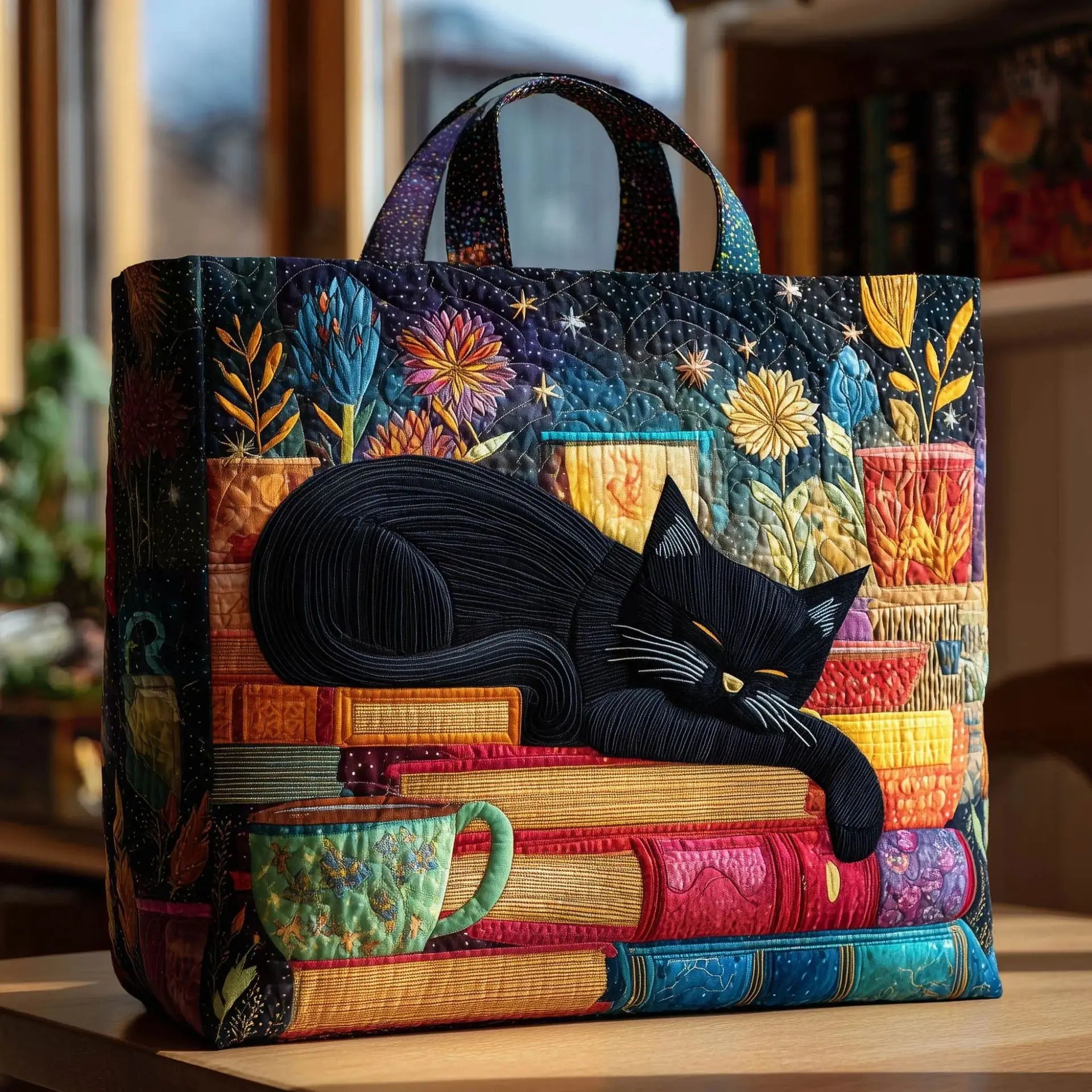 Artistic Quilted Tote: Your Stylish, Eco-Conscious Everyday Essential - Undefyning Lynes