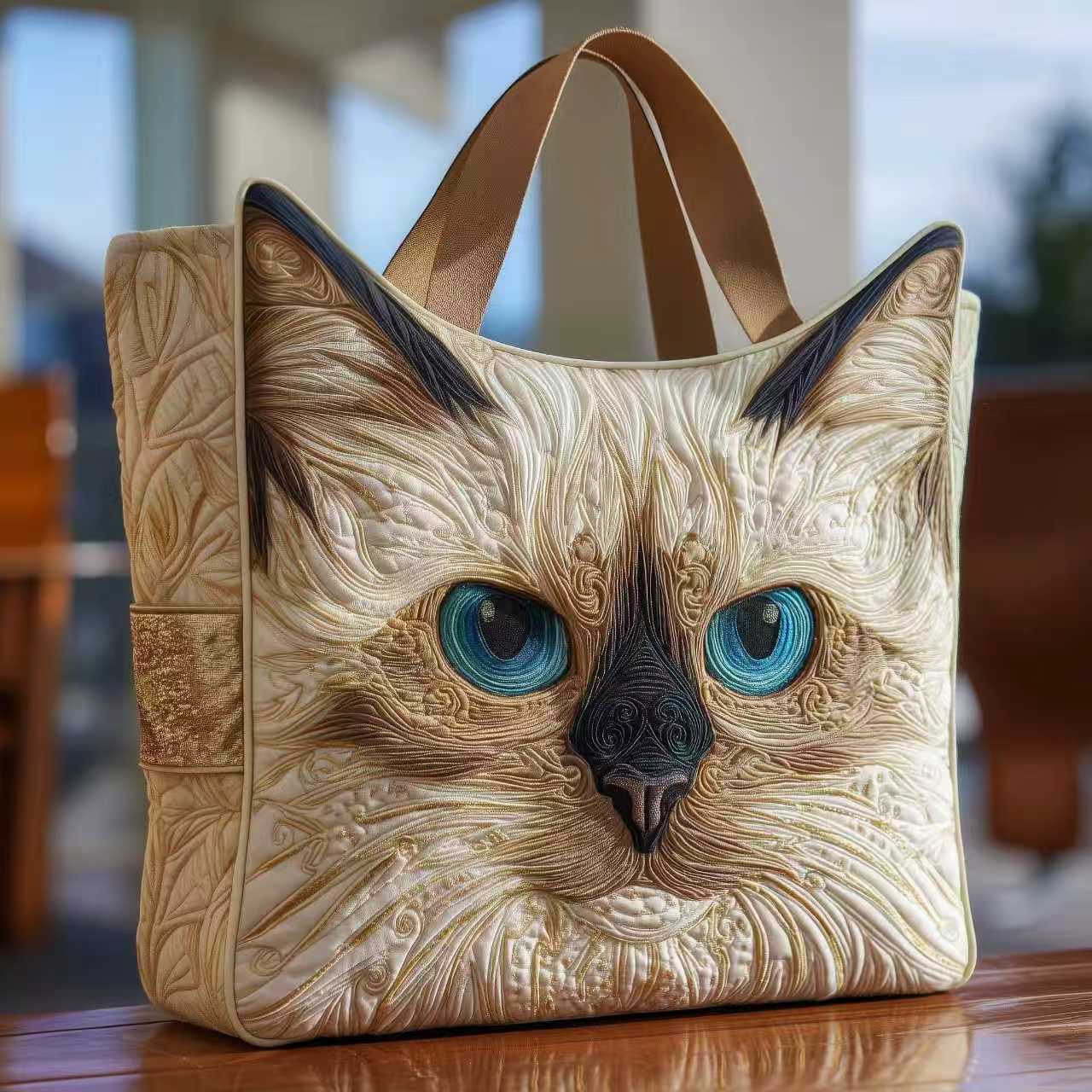 Artistic Quilted Tote: Your Stylish, Eco-Conscious Everyday Essential - Undefyning Lynes