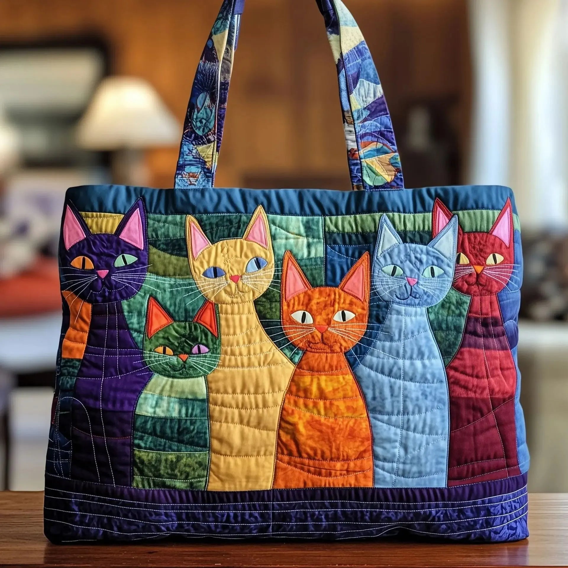 Artistic Quilted Tote: Your Stylish, Eco-Conscious Everyday Essential - Undefyning Lynes