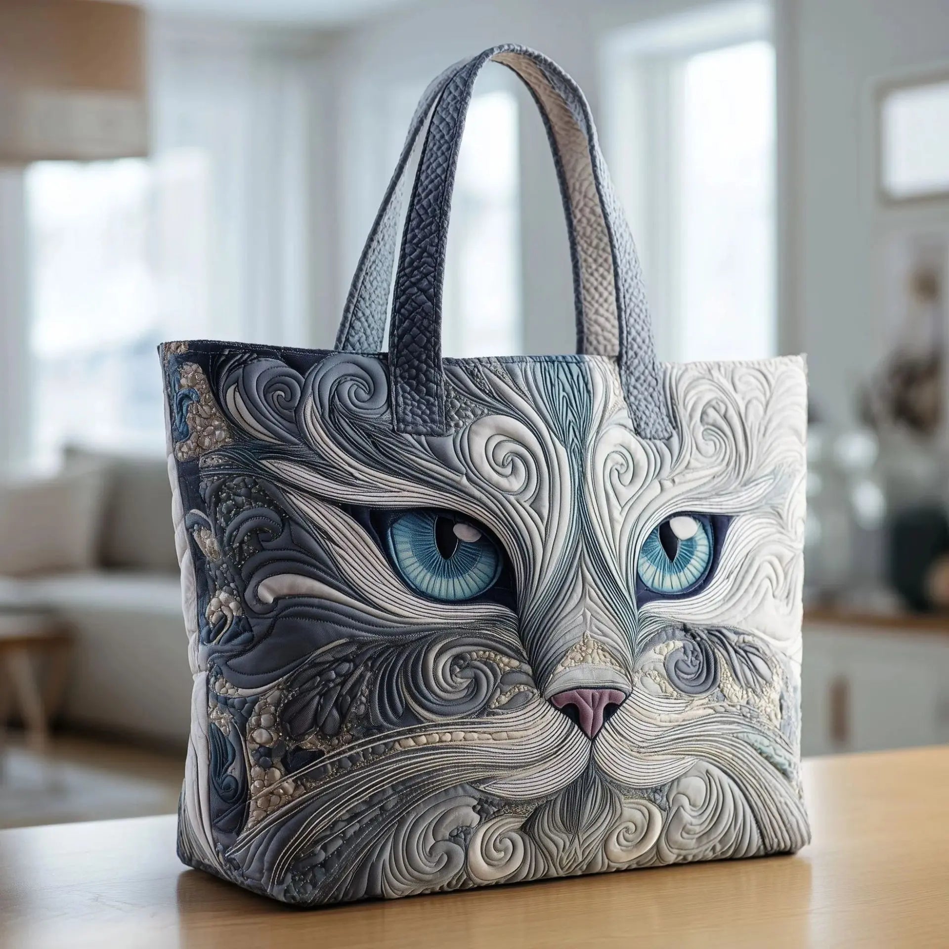 Artistic Quilted Tote: Your Stylish, Eco-Conscious Everyday Essential - Undefyning Lynes