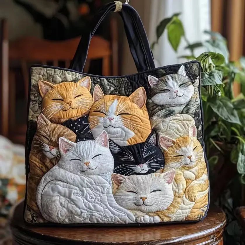 Artistic Quilted Tote: Your Stylish, Eco-Conscious Everyday Essential - Undefyning Lynes