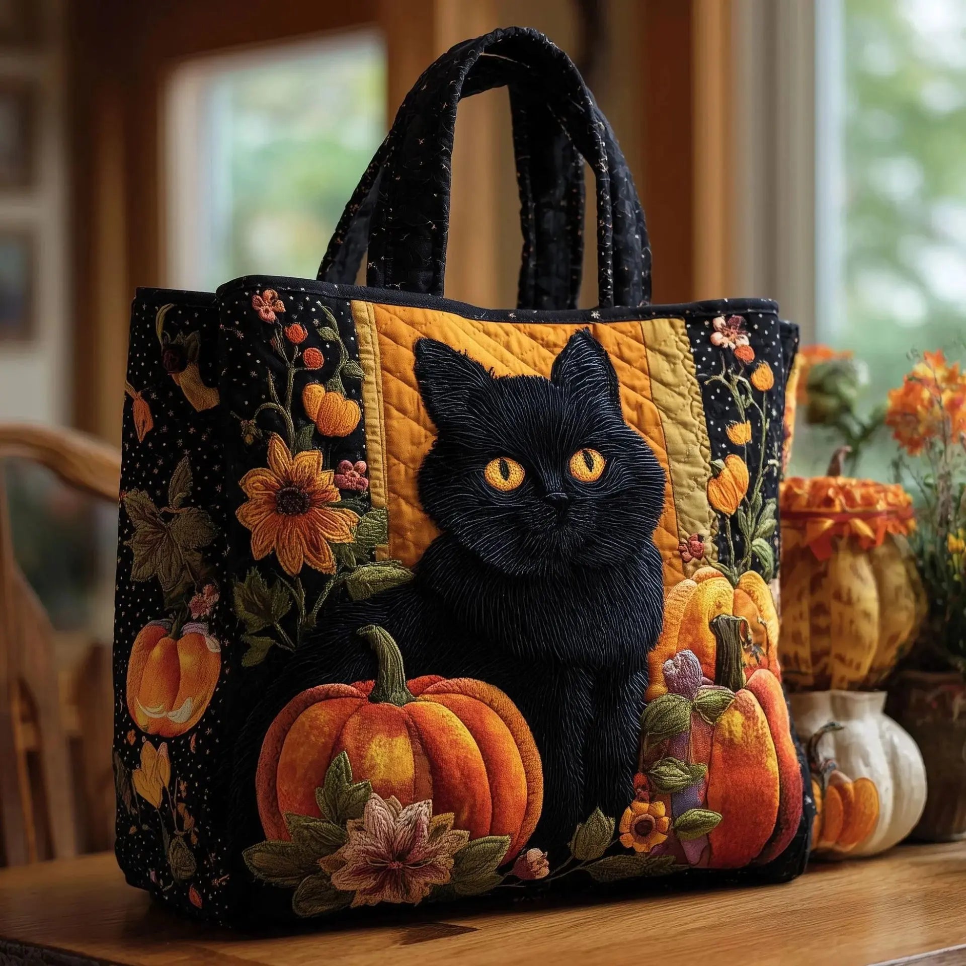 Artistic Quilted Tote: Your Stylish, Eco-Conscious Everyday Essential - Undefyning Lynes