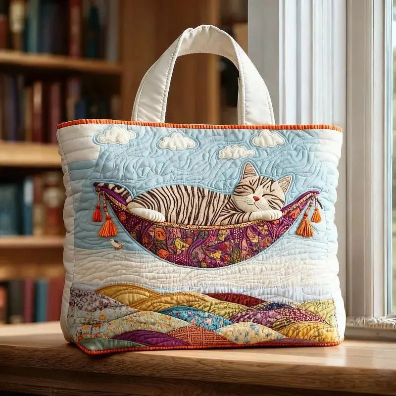 Artistic Quilted Tote: Your Stylish, Eco-Conscious Everyday Essential - Undefyning Lynes