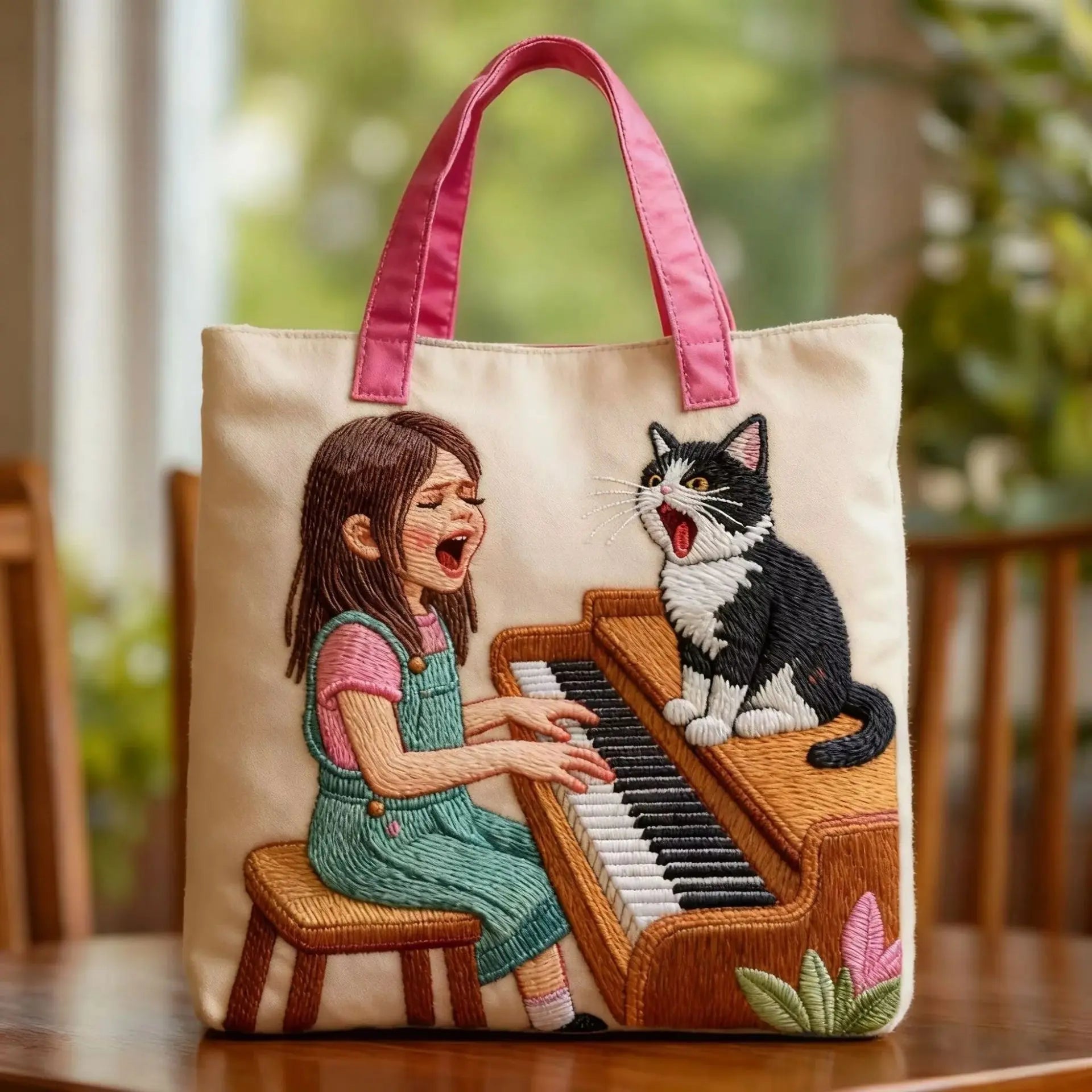 Artistic Quilted Tote: Your Stylish, Eco-Conscious Everyday Essential - Undefyning Lynes