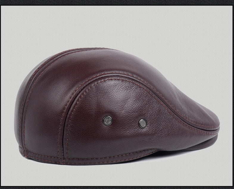 Full-Grain Leather Ball Cap - color options