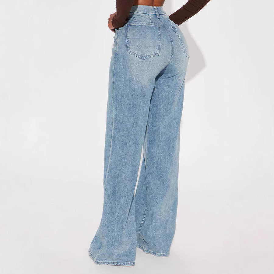 Harbor Straight-Leg Jeans - styled on model