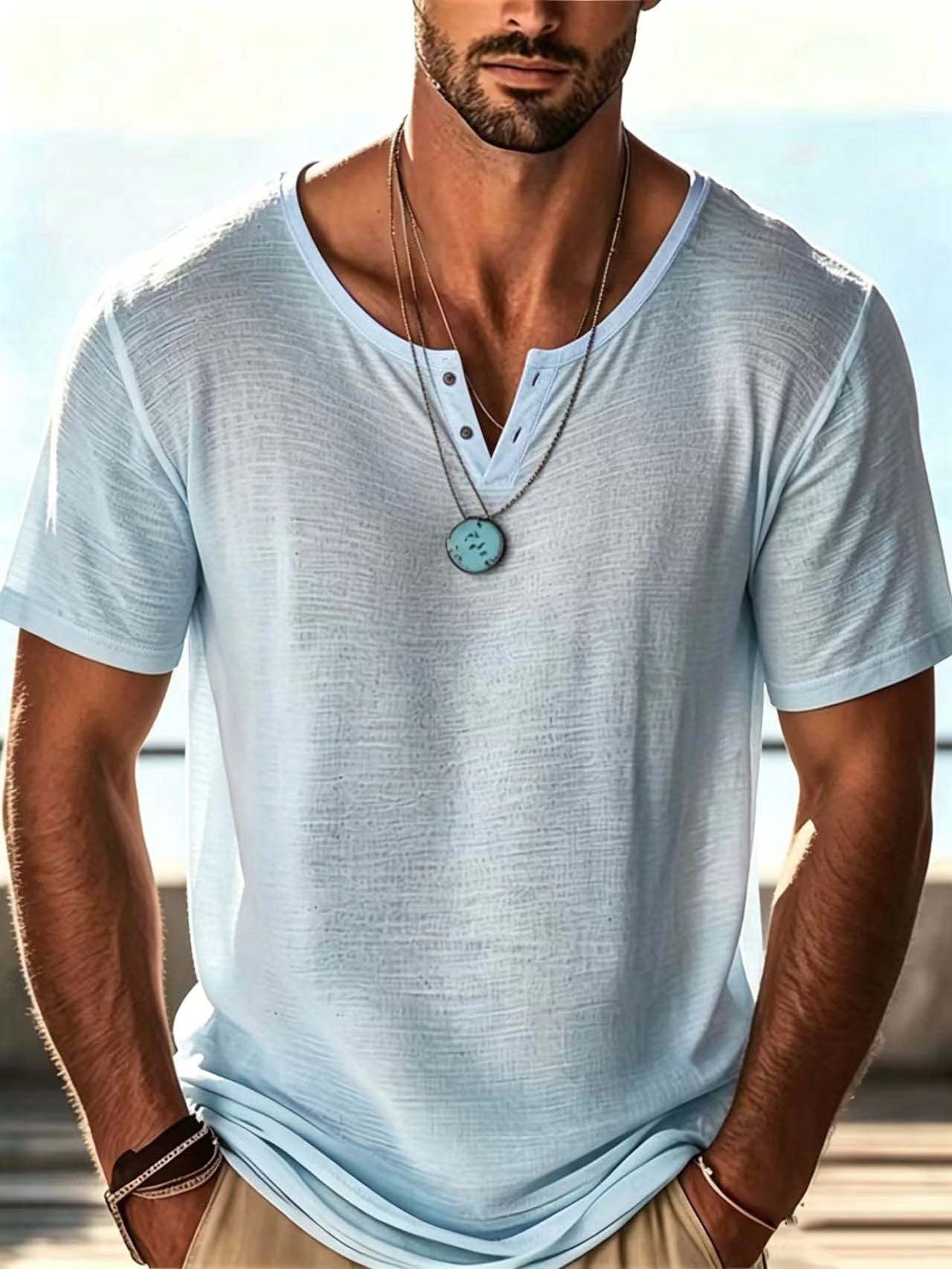 Solid Color Summer Tee in black