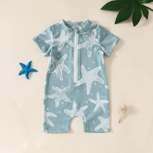 Baby Boys' Adventure-Ready UV-Protected Summer Swim Jumpsuit - Undefyning Lynes
