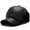 Faux Leather Dome Cap - back view