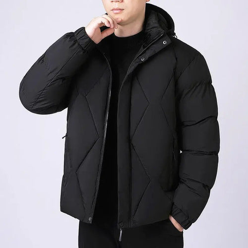 Blackout Puffer — Men's Thickened Cotton-Padded Insulated Hooded Jacket - Undefyning Lynes